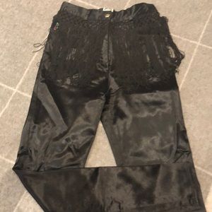 Mos chino high waist fringe pants